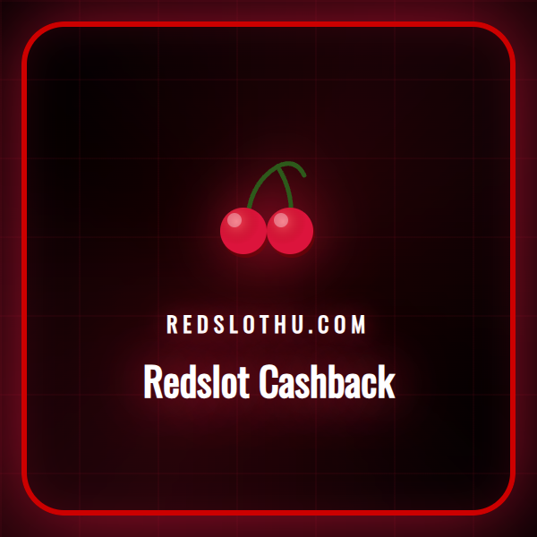 Egy játékos a Redslot Cashback ajánlatot nézi egy laptop képernyőjén, háttérben kaszinó zsetonokkal.