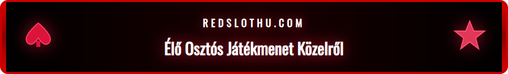 Részletes kép egy Redslot élő blackjack asztalról játék közben.