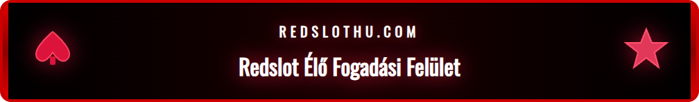 A Redslot platform valós idejű oddsokat mutat egy futballmeccsen.