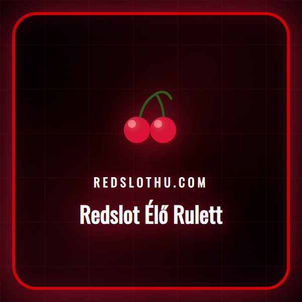 Elegáns Redslot élő rulett asztal, ahol a krupié pörgeti a golyót.
