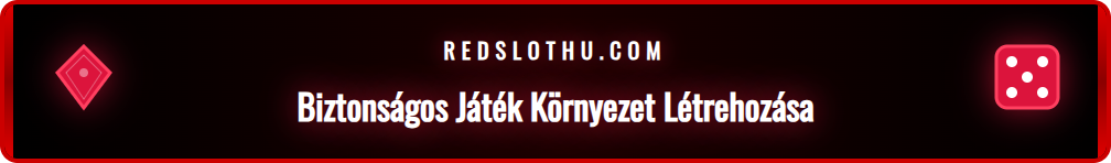 Infografika, amely bemutatja a Redslot játékosvédelmi funkcióit és eszközeit.