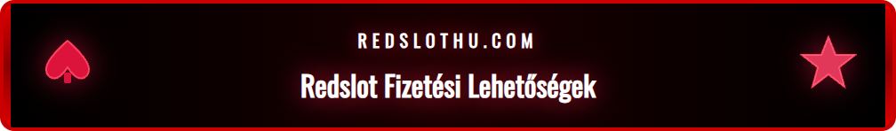 Különböző Redslot fizetési módok ikonjai, mint a Visa, Mastercard, Skrill és Neteller, egy letisztult grafikus elrendezésben.