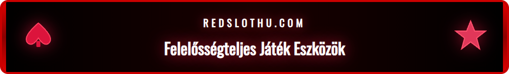 A Redslot platform beállításai, ahol a játékos beállíthatja a befizetési limiteket.