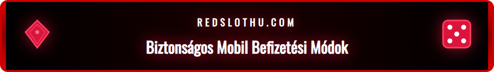 A Redslot Mobil kaszinó befizetési lehetőségei egy telefonon.