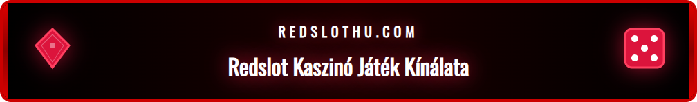 A Redslot kaszinó népszerű nyerőgépeinek és játékainak listája.
