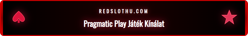 A Redslot kaszinó felületén megjelenített népszerű Pragmatic Play nyerőgépek logói.